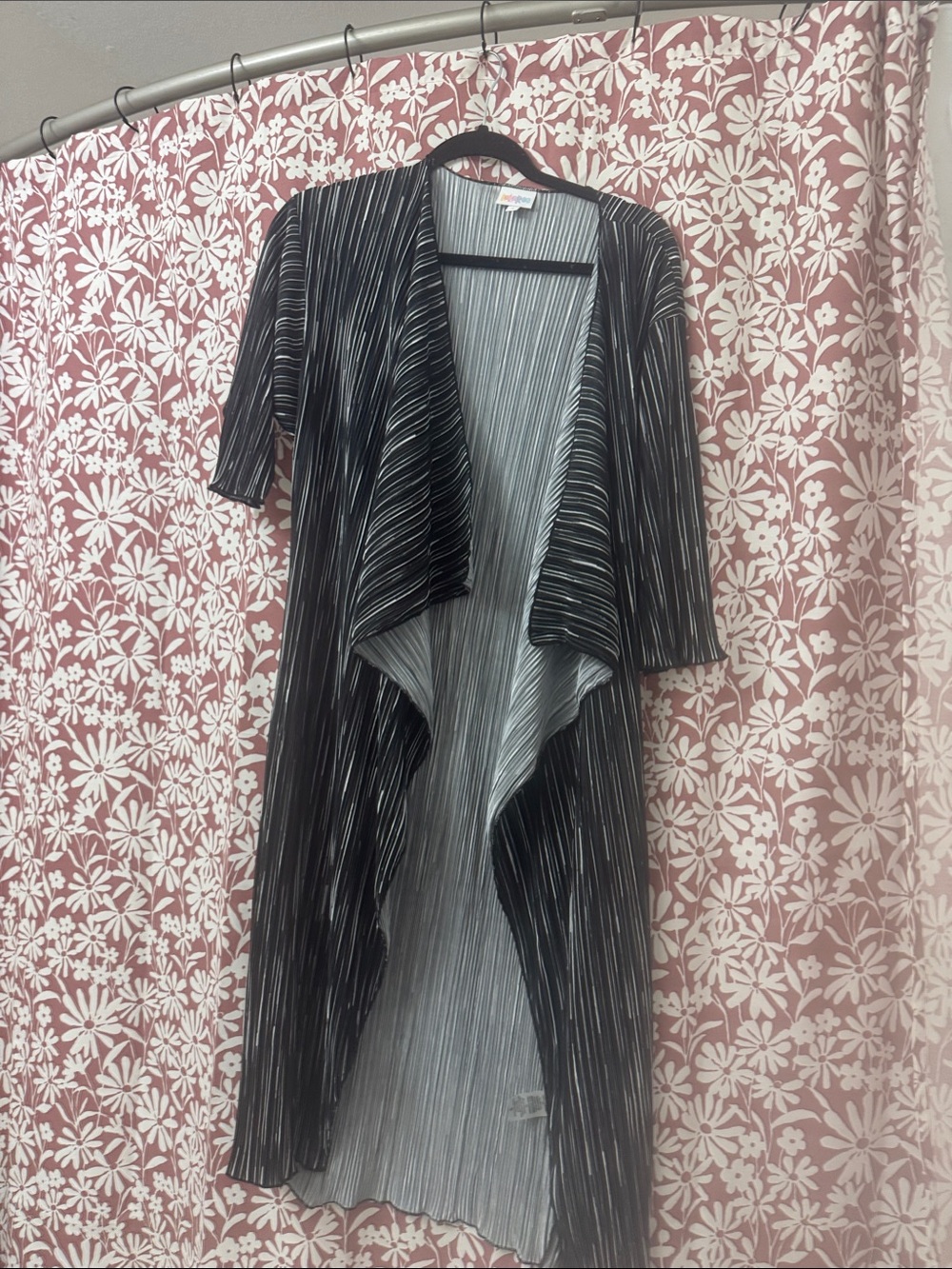 Black Striped Women's kimono